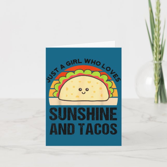 Sunshine and taco cinco de mayo fiesta mexican card (Front)