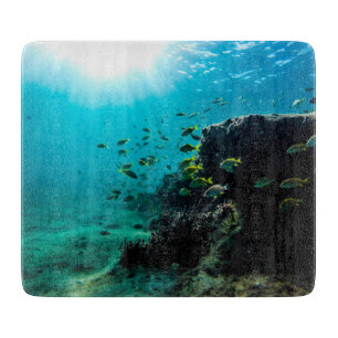 Sunshine and Tropical Fish Cutting Board