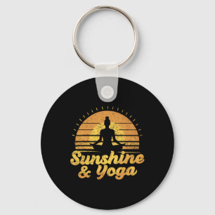 Sunshine And Yoga Shirt For Yoga Practicioner Summ Key Ring