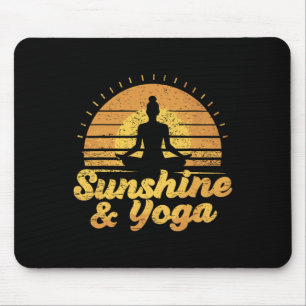 Sunshine And Yoga Shirt For Yoga Practicioner Summ Mouse Mat