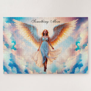 Sunshine angel woman heaven colourful lovely jigsaw puzzle