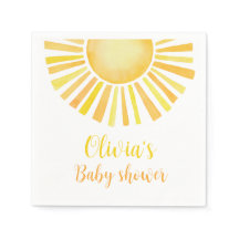 Sunshine baby shower, A little ray of sunshine