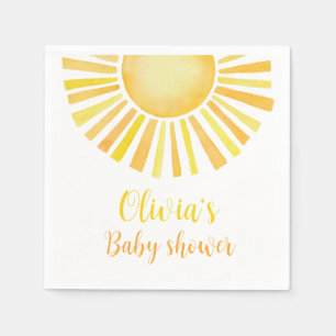 Sunshine baby shower, A little ray of sunshine Napkin