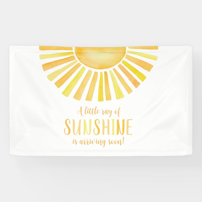 Sunshine baby shower banner (Horizontal)