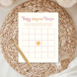 Sunshine Baby Shower Bingo Game Print