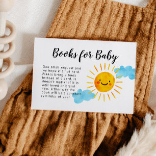 Sunshine Baby Shower Book Request Enclosure Card