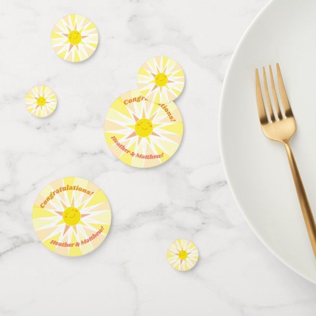 Sunshine Baby Shower Confetti (Group)