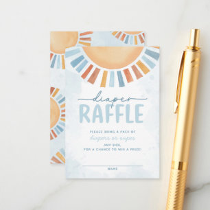 Sunshine Baby Shower Diaper Raffle Enclosure Card