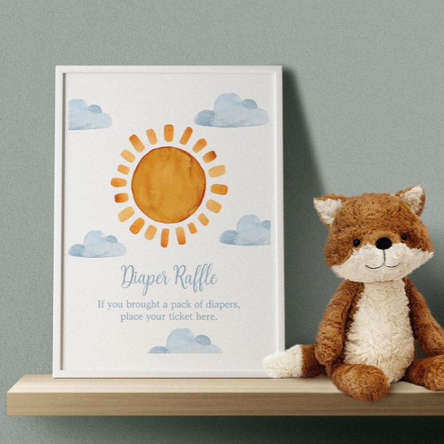Sunshine Baby Shower Diaper Raffle Poster (Creator Uploaded)