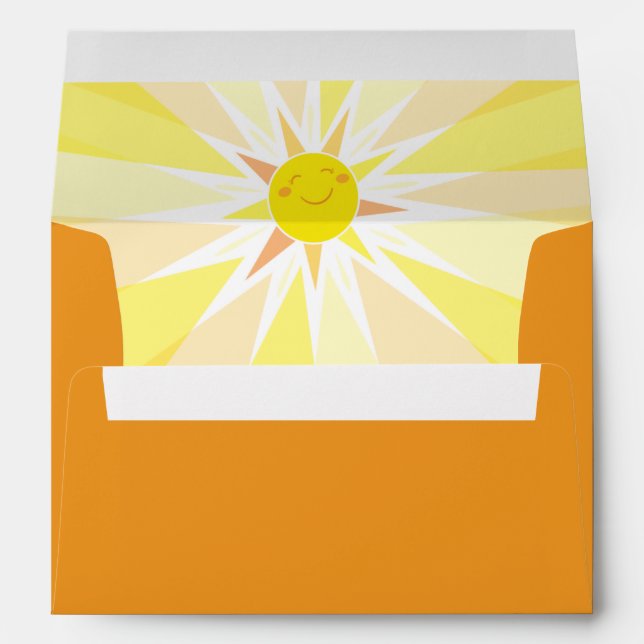 Sunshine Baby Shower Envelope (Back (Bottom))