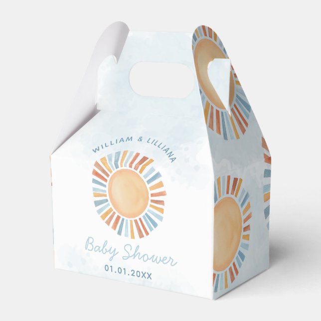 Sunshine Baby Shower Favour Box (Front Side)