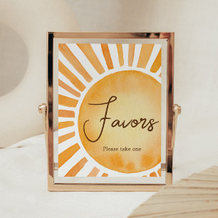 Sunshine Baby Shower Favours Poster