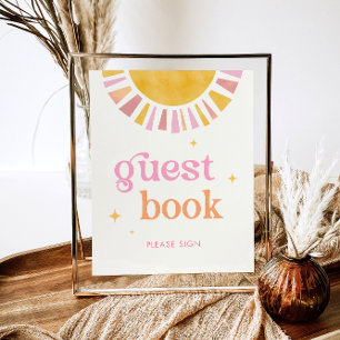 Sunshine Baby Shower Guest Book Sign