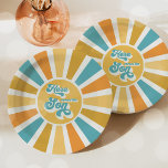 Sunshine Baby Shower Here Come The Son Yellow Rays Paper Plate<br><div class="desc">Sunshine Baby Shower Here Come The Son Yellow Rays Paper Plates
All designs are © PIXEL PERFECTION PARTY LTD</div>