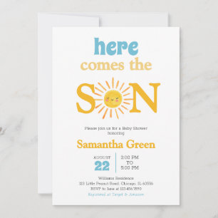 Sunshine Baby Shower Invitation