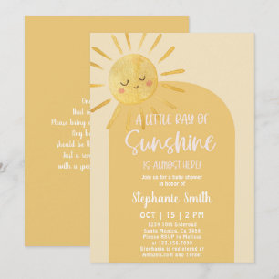 Sunshine Baby Shower Invitation