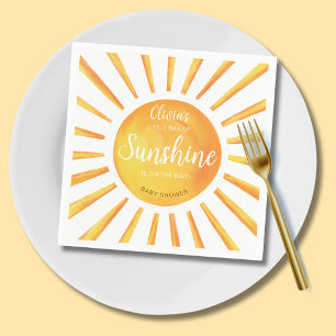 Sunshine Baby Shower Napkin