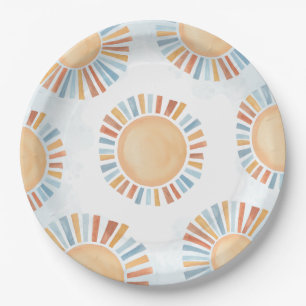 Sunshine Baby Shower Paper Plate