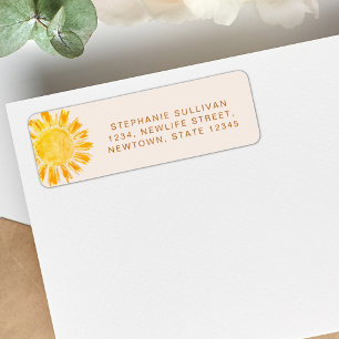 Sunshine Baby Shower Return Address