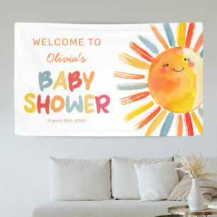 Sunshine Baby Shower Welcome Banner