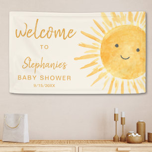 Sunshine Baby Shower Welcome Banner