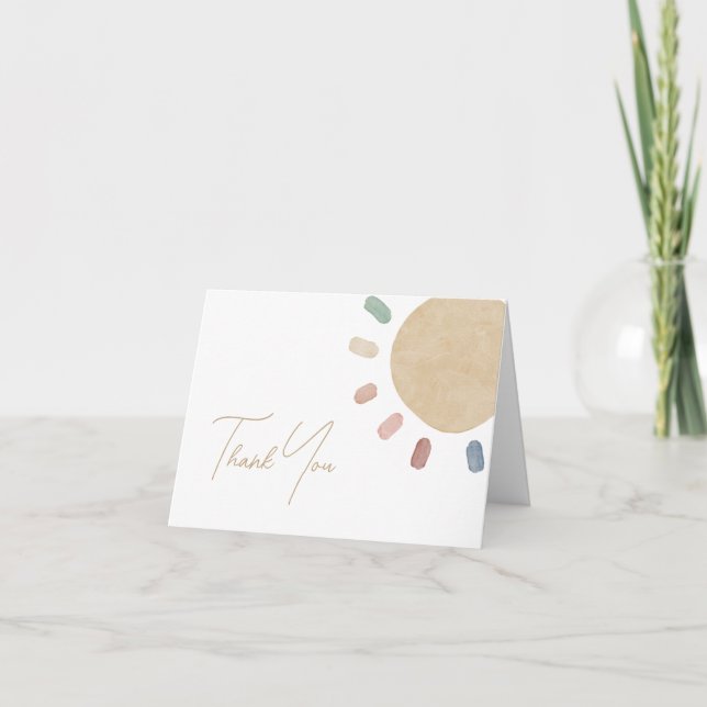 Sunshine Baby Thank You Card (Front)