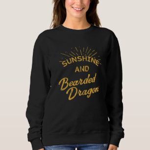 Sunshine Bearded Dragons Vintage Retro Lizard Rept Sweatshirt