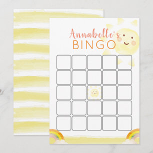 Sunshine Birthday Bingo Game Card
