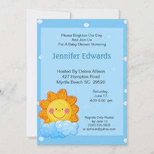 Sunshine Birthday Invitation