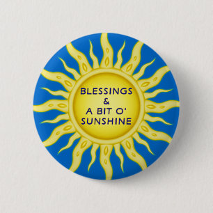 Sunshine Blessings Button