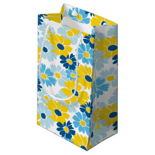 Sunshine Blue Sky Blooming Daisy  Small Gift Bag