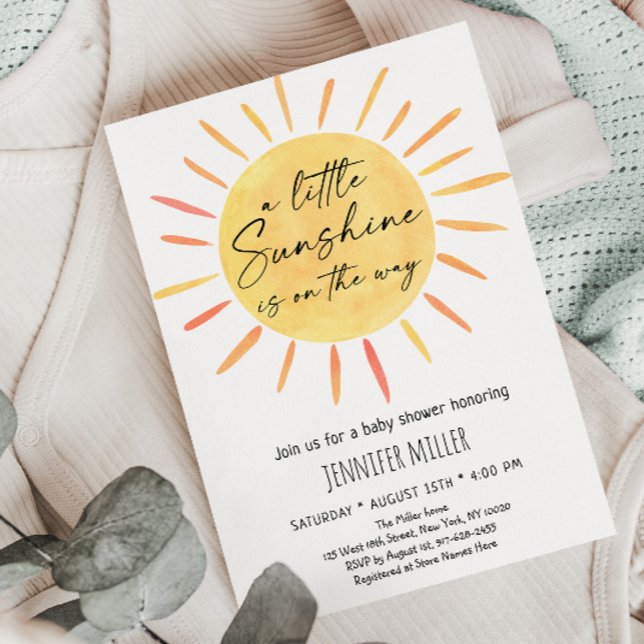 Sunshine Boho Baby Shower Invitation (Creator Uploaded)