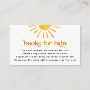 Sunshine Books for Baby Enclosure Card