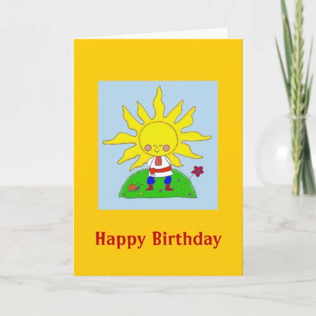 Sunshine Boy Card (Front)