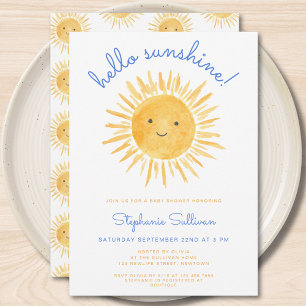 Sunshine Boy's Baby Shower  Invitation