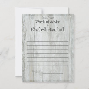 Sunshine   Bridal Shower Advice Card