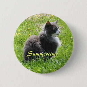 Sunshine Cat Button