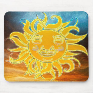 Sunshine Celetial Sun New Age Mouse Mat