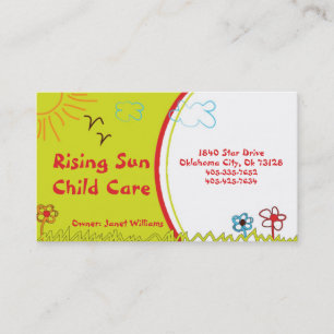 Sunshine Child Care Business Card