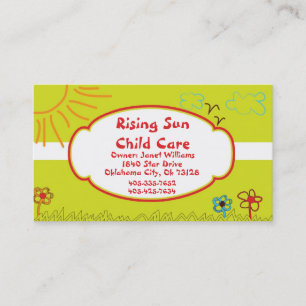Sunshine Child Care Business Card