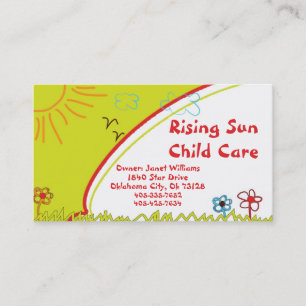 Sunshine Child Care Business Card