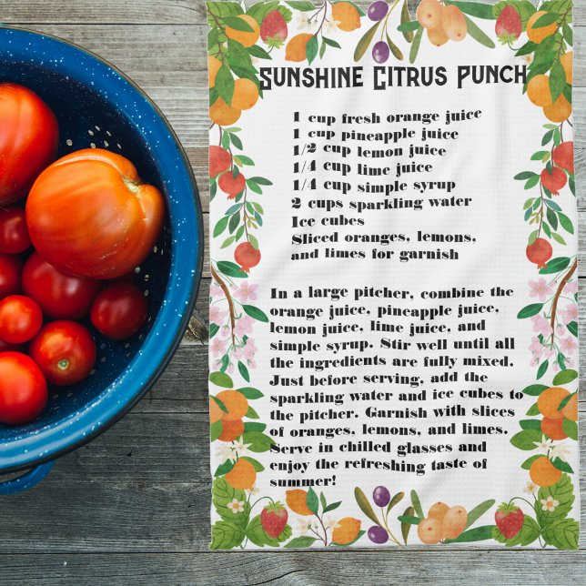Sunshine Citrus Punch Tea Towel (Creator Uploaded)