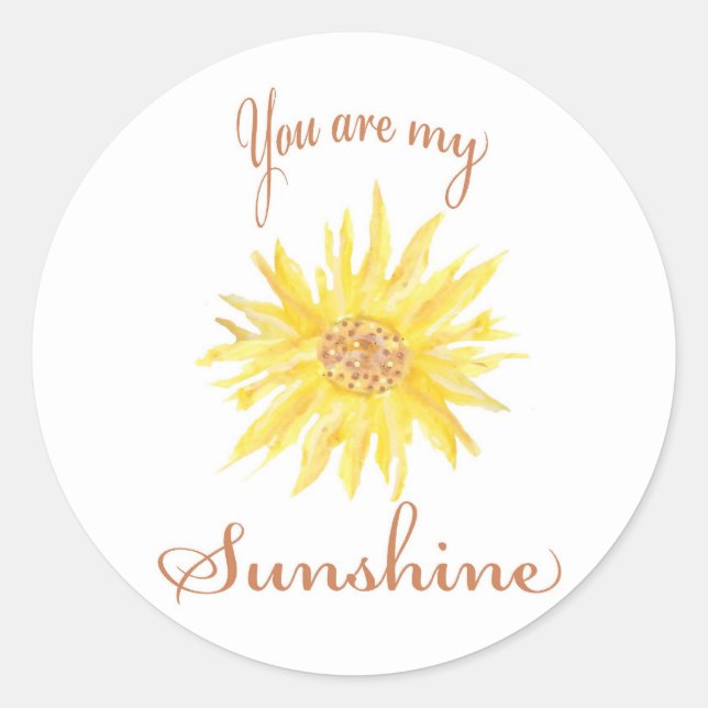 Sunshine Classic Round Sticker (Front)