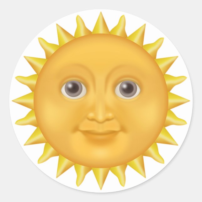 Sunshine Classic Round Sticker (Front)