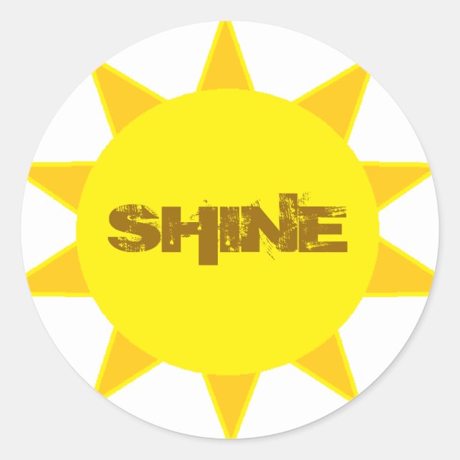 Sunshine Classic Round Sticker (Front)