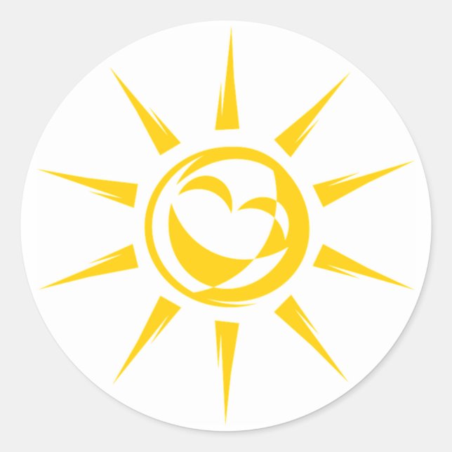 Sunshine Classic Round Sticker (Front)