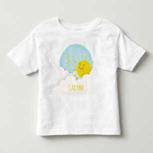 Sunshine Clouds Sky Birthday Toddler T-Shirt