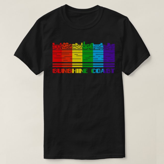 Sunshine Coast Pride  Sunshine Coast LGBT Gift LGB T-Shirt (Design Front)