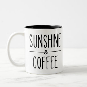 Sunshine & Coffee Two-Tone Coffee Mug