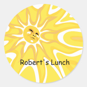 Sunshine Custom Lunch Bag Sticker